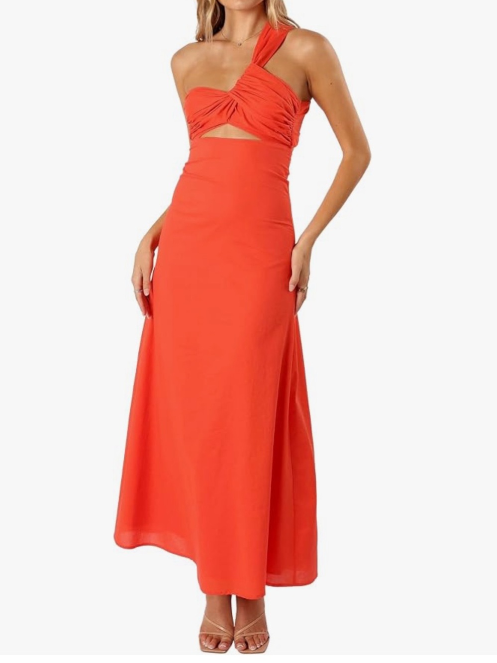 Petal & Pup One-Shoulder Maxi Dress